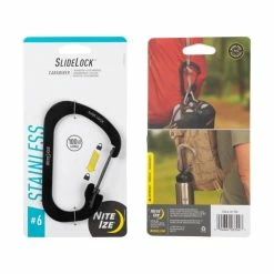 Nite Ize Backpacking Packs SlideLock Carabiner Stainless Steel