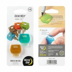 Nite Ize Travel Accessories IdentiKey Covers - 4 Pack - Assorted