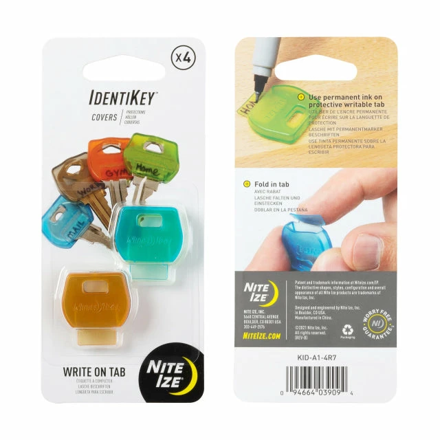 Cheapest โ Nite Ize Travel Accessories IdentiKey Covers - 4 Pack - Assorted ๐ 3 Nite Ize Travel Accessories IdentiKey Covers - 4 Pack - Assorted