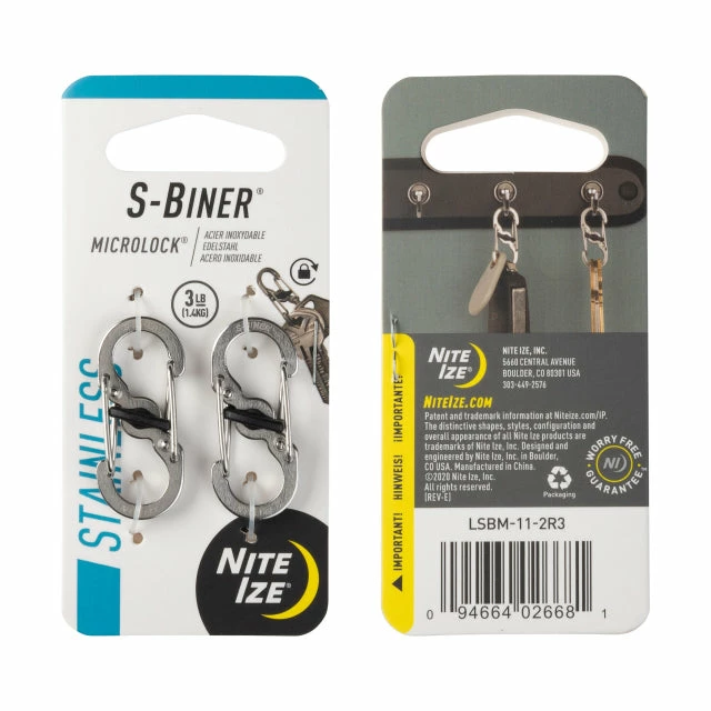 Buy โจ Nite Ize ๐ Backpacking Packs S-Biner MicroLock Stainless Steel - 2 Pack ๐ 5 Nite Ize Backpacking Packs S-Biner MicroLock Stainless Steel - 2 Pack