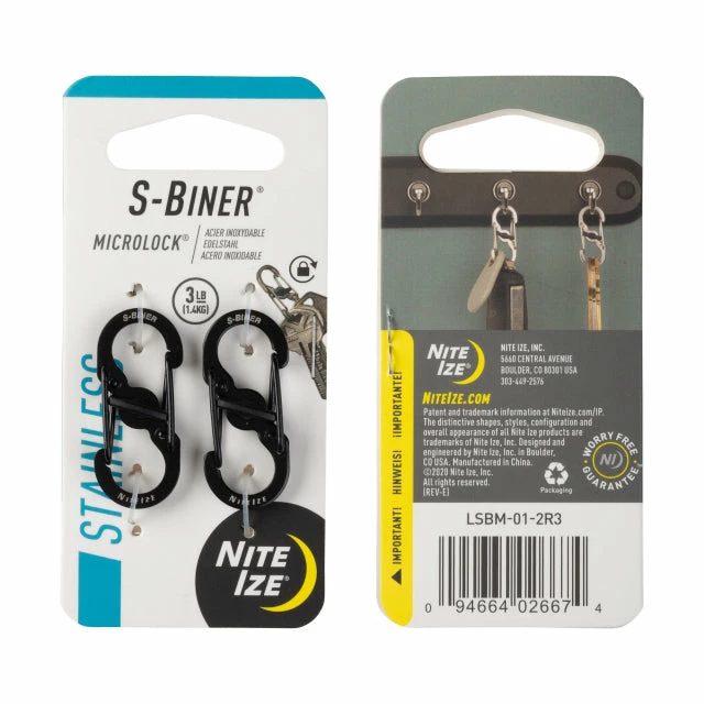 Buy โจ Nite Ize ๐ Backpacking Packs S-Biner MicroLock Stainless Steel - 2 Pack ๐ 3 Nite Ize Backpacking Packs S-Biner MicroLock Stainless Steel - 2 Pack