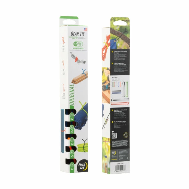 Brand new ๐ Nite Ize Gear Tie Reusable Rubber Twist Tie Assortment ๐ 3 Nite Ize Gear Tie Reusable Rubber Twist Tie Assortment