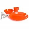 GSI Outdoors Cascadian 1 Person Table Set- Orange