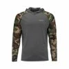 Simms Men's SolarFlex Hoody - Print Fishing
