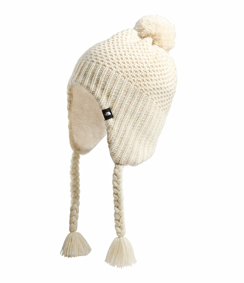 New ๐ The North Face White Purrl Stitch Earflap Beanie Pillows โจ 3 The North Face White Purrl Stitch Earflap Beanie Pillows