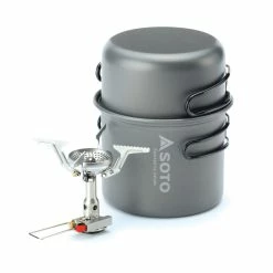 Soto Amicus Stove Combo W/ Igniter And New River Pot Backpacking Packs
