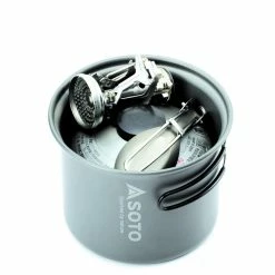 Soto Amicus Stove Combo W/ Igniter And New River Pot Backpacking Packs